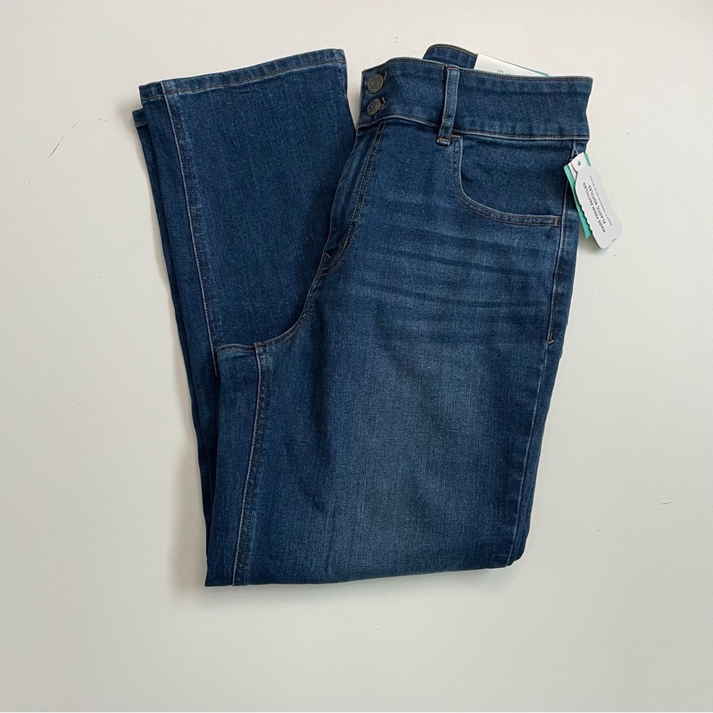 Maurices M Jeans Slim Straight Ankle Original Fit Mid Rise Super Stretch Blue